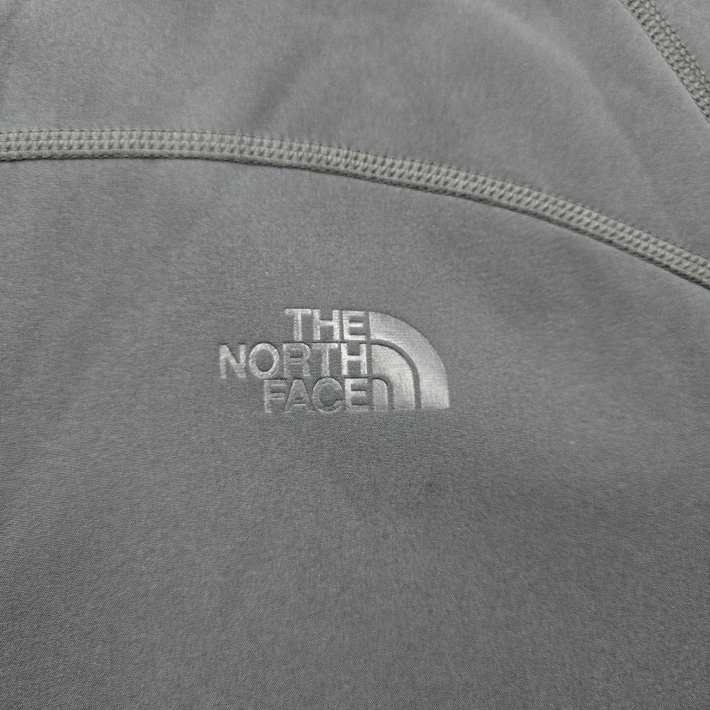 The North Face Cedar Trail Grid Jacket Mens Large Gray Quarter Zip Pullover‎